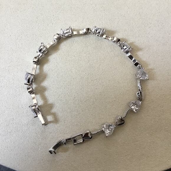 Silver Multi-Star and Heart Bracelet - Picture 3 of 7